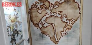 decoracion armario empotrado corazon mundo mapa mundi